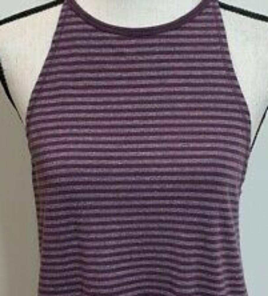 NWT- Calia Tank Top Purple/Light Purple Stripes
